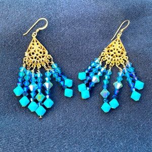 Fun bright ear rings